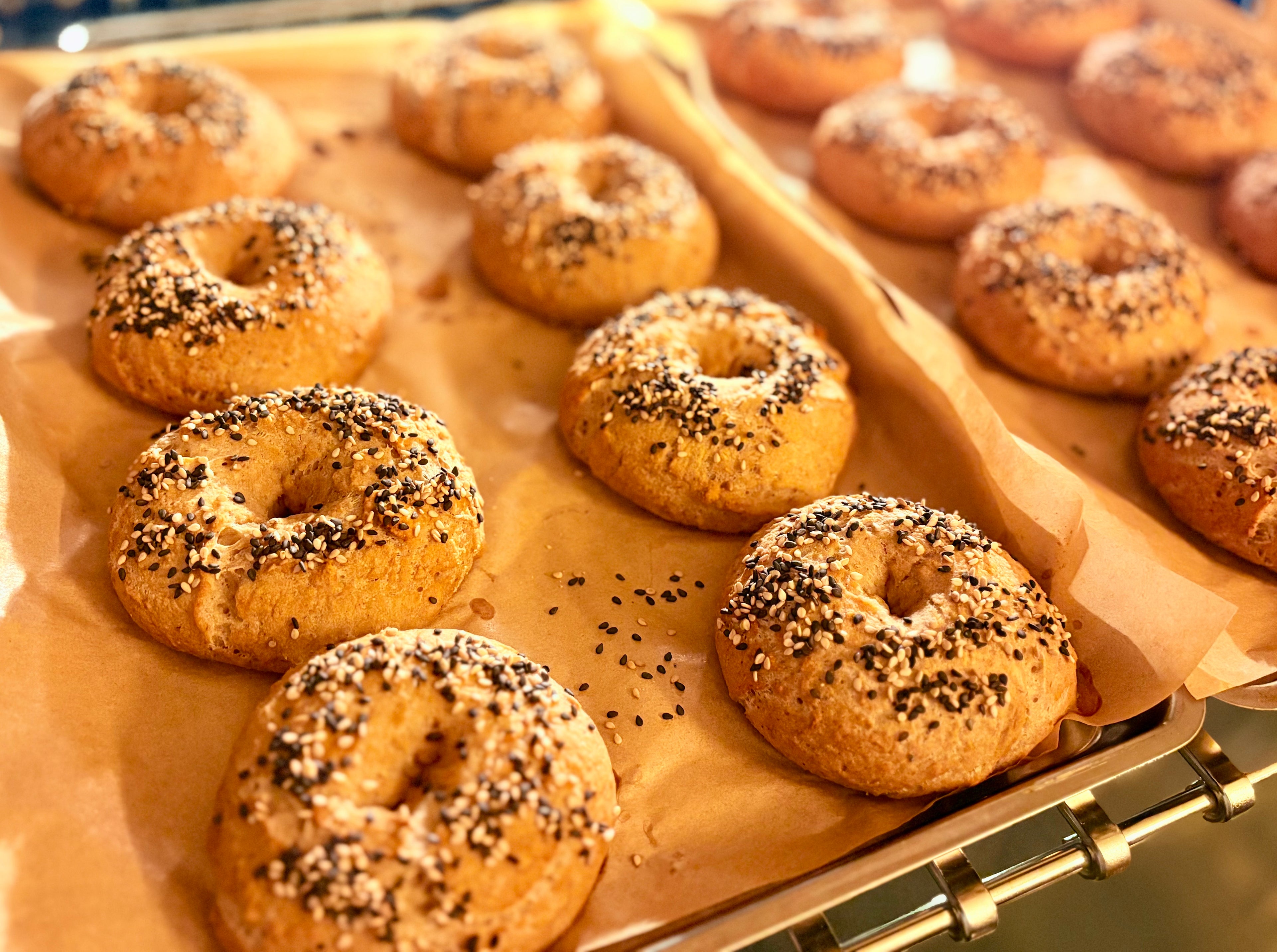 Organic Gluten-Free Sourdough Bagels (NO YEAST!)