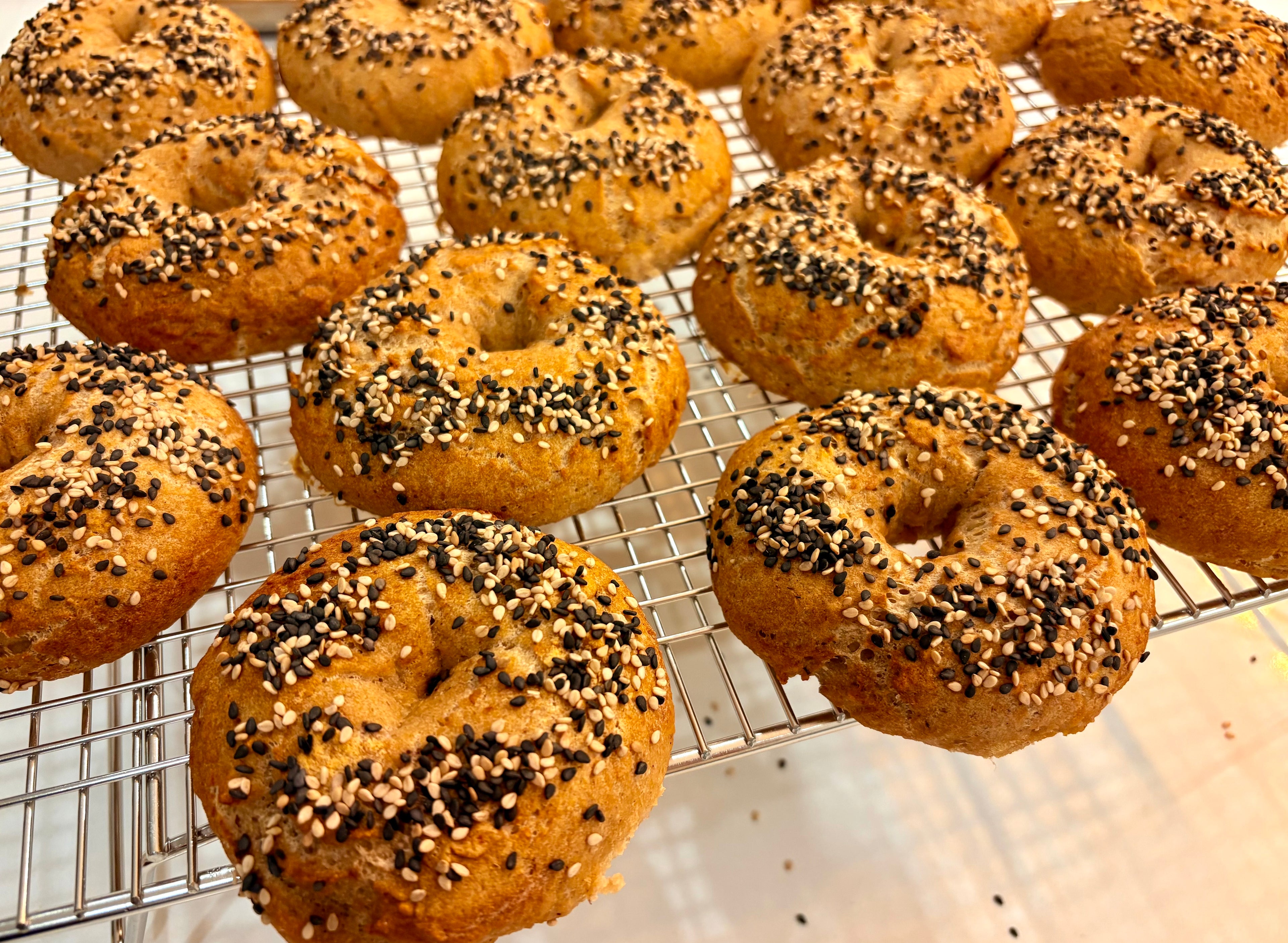 Organic Gluten-Free Sourdough Bagels (NO YEAST!)