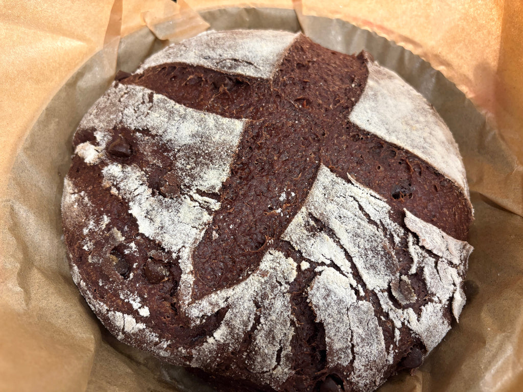 Organic Gluten-Free Double-Chocolate Sourdough Bread (NO YEAST!)