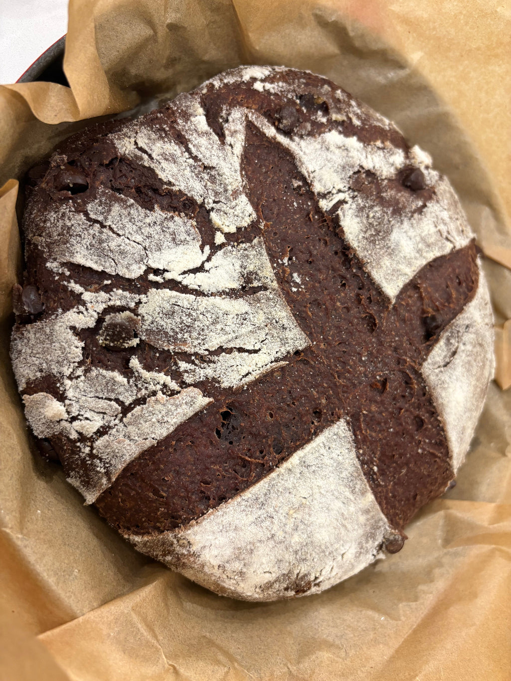 Organic Gluten-Free Double-Chocolate Sourdough Bread (NO YEAST!)