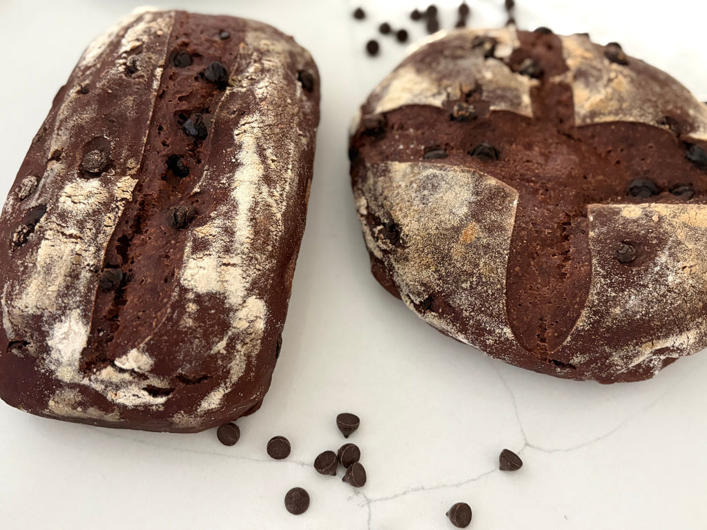 Organic Gluten-Free Double-Chocolate Sourdough Bread (NO YEAST!)