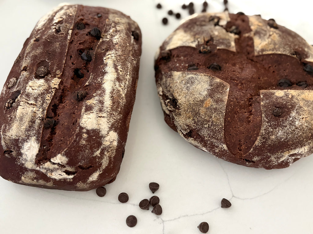 Organic Gluten-Free Double-Chocolate Sourdough Bread Baking Workshop