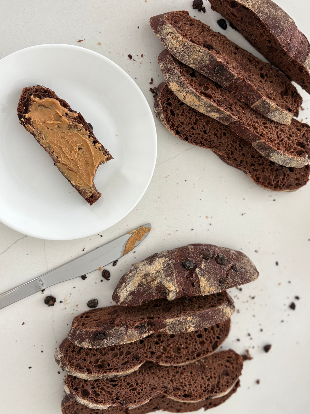 Organic Gluten-Free Double-Chocolate Sourdough Bread (NO YEAST!)