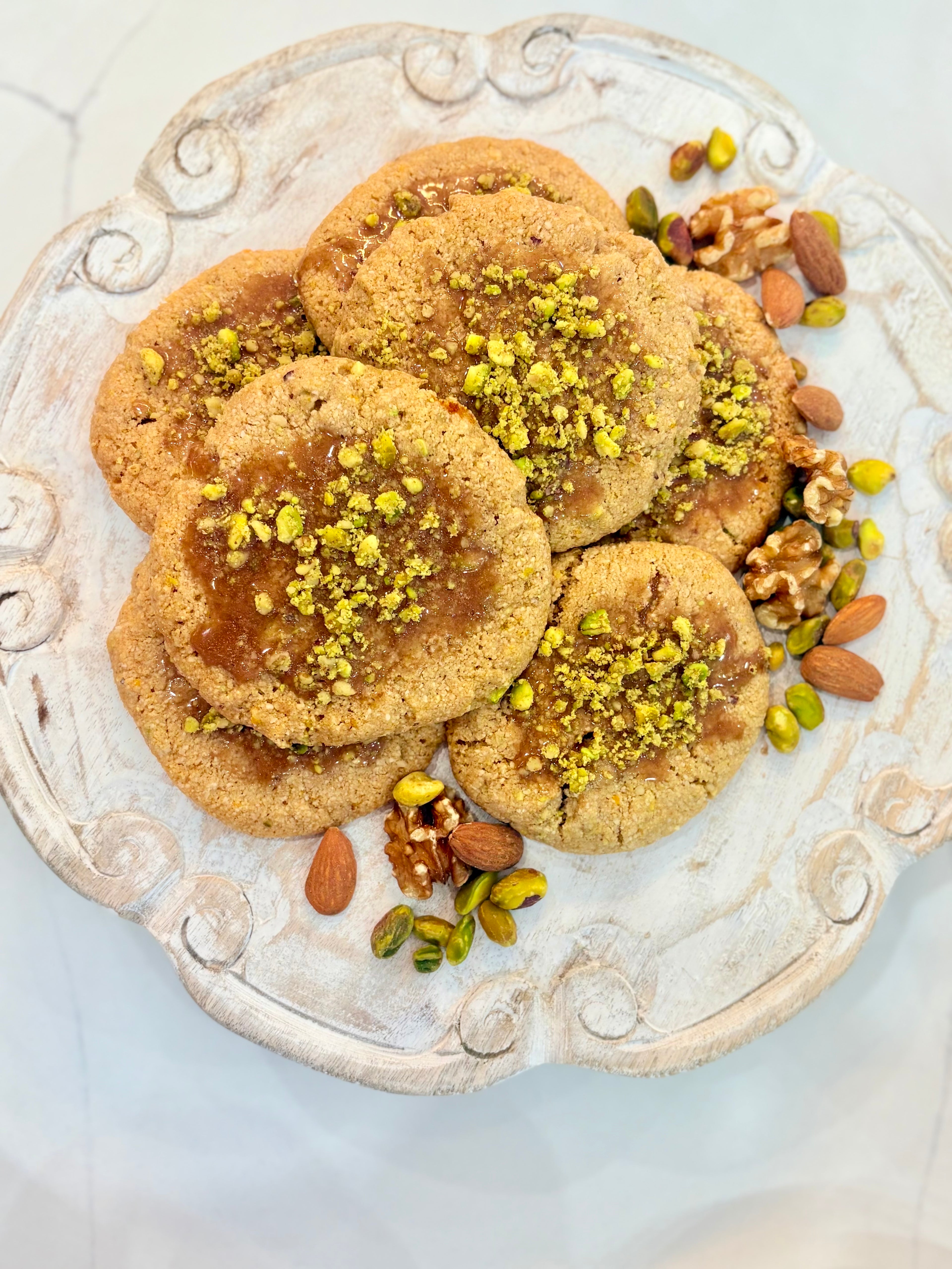 Organic Gluten-Free Baklava Honey Cookies NO YEAST!