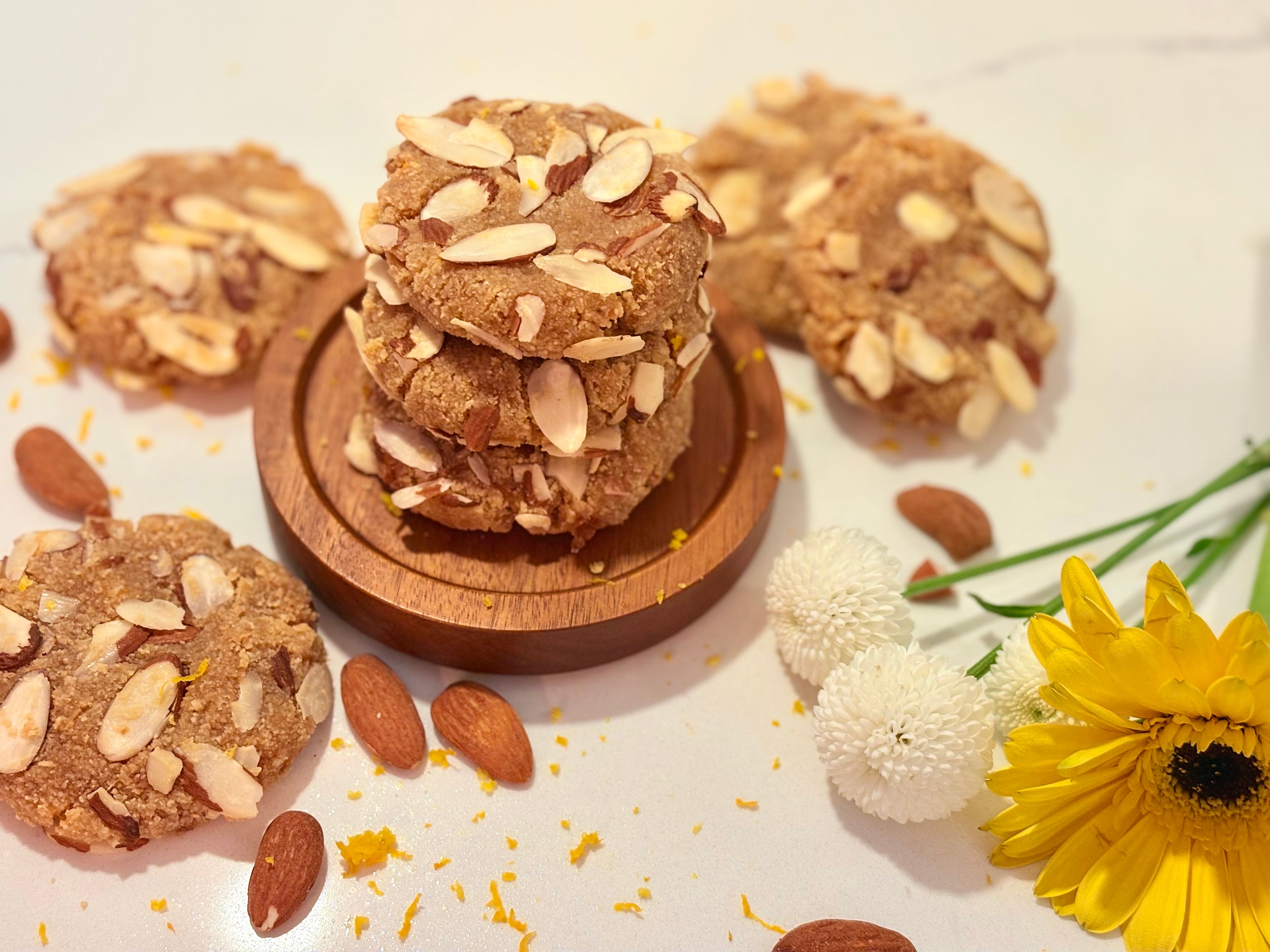 Organic Gluten-Free Orange Almond Cookies NO YEAST!