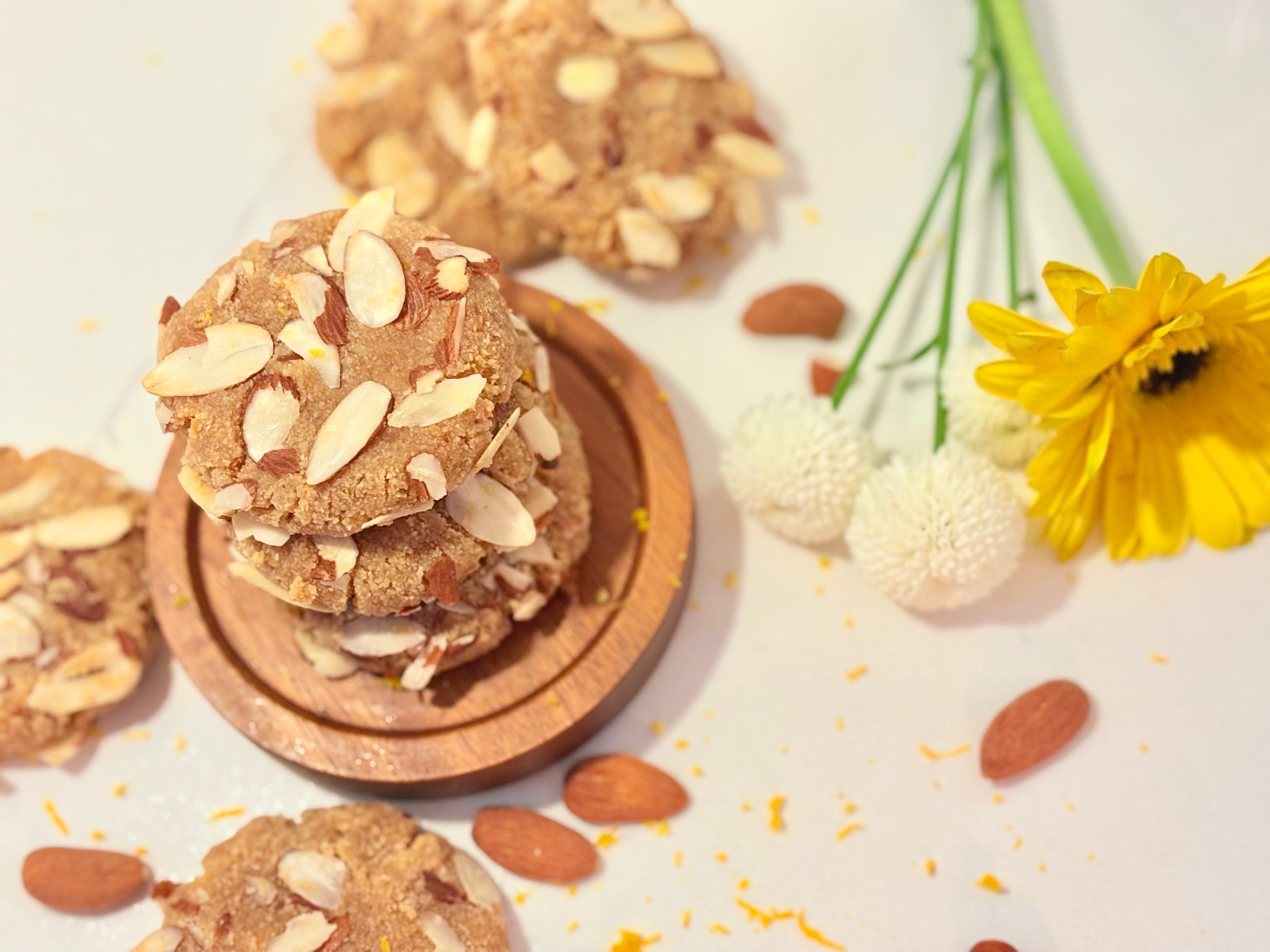 Organic Gluten-Free Orange Almond Cookies NO YEAST!