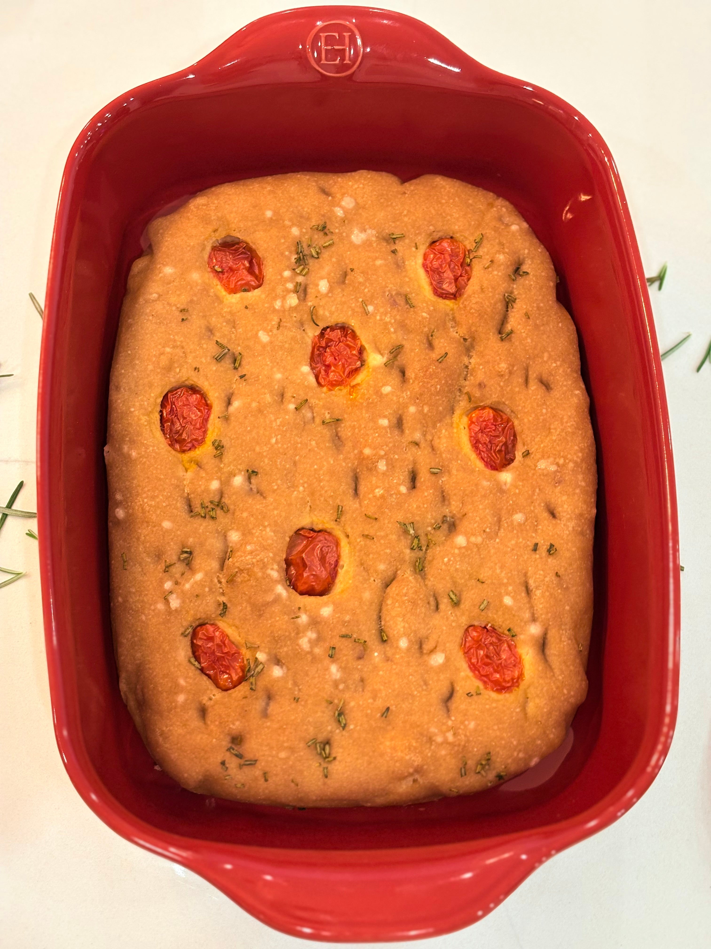 Organic Gluten-Free Focaccia Bread NO YEAST!