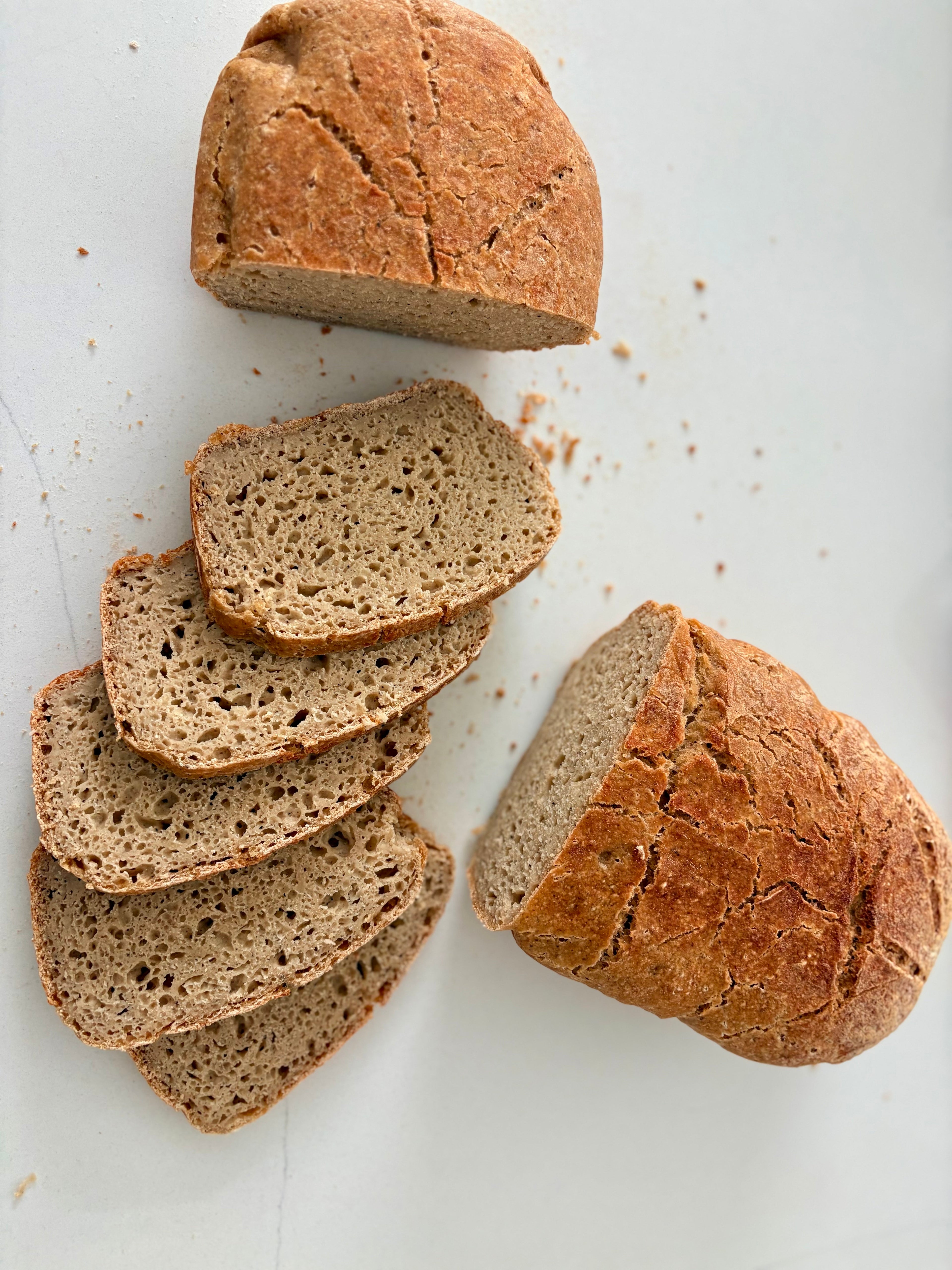 Pan de masa madre orgánico sin gluten (grande), (¡SIN LEVADURA!)