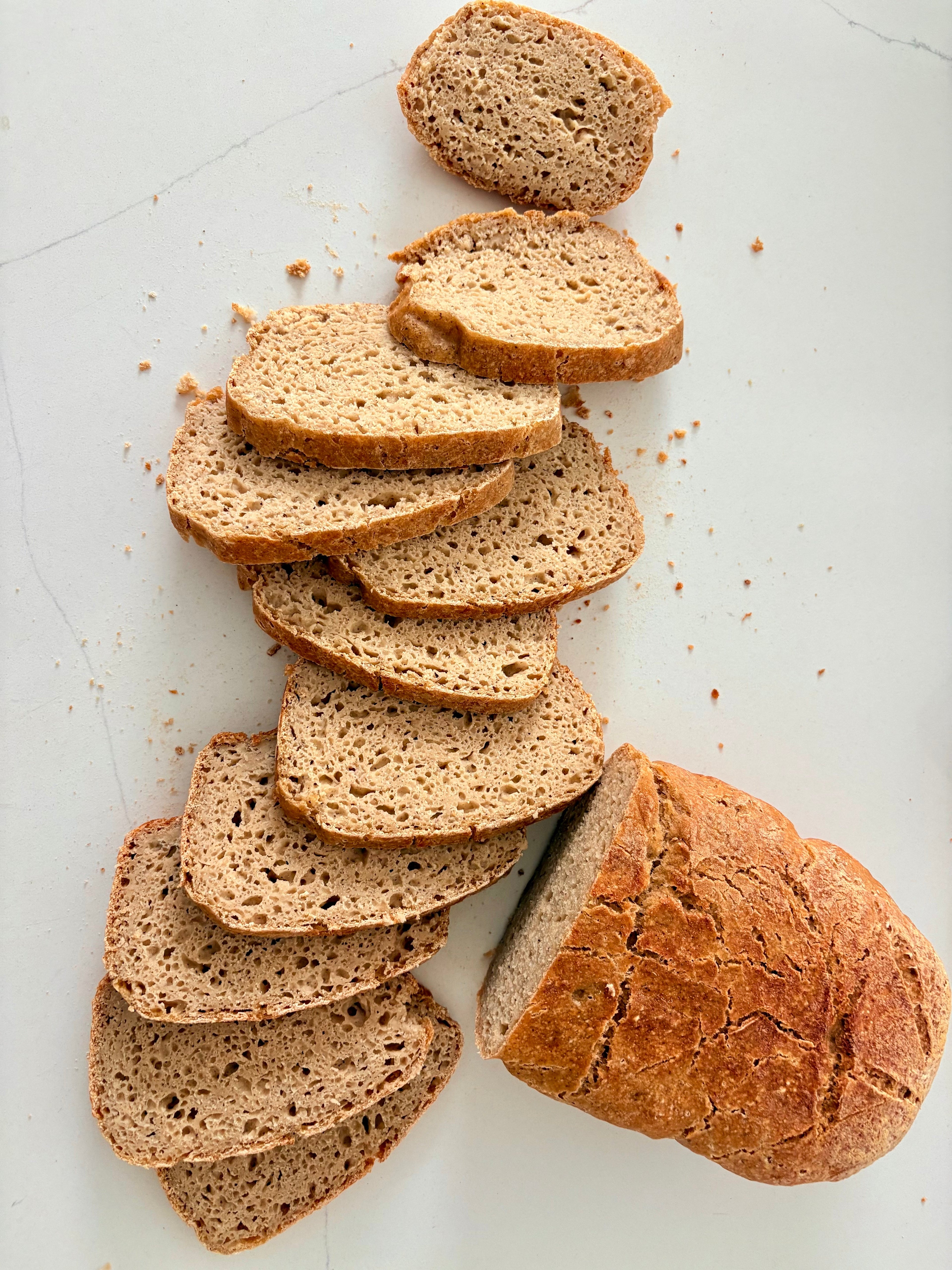Pan de masa madre orgánico sin gluten (grande), (¡SIN LEVADURA!)
