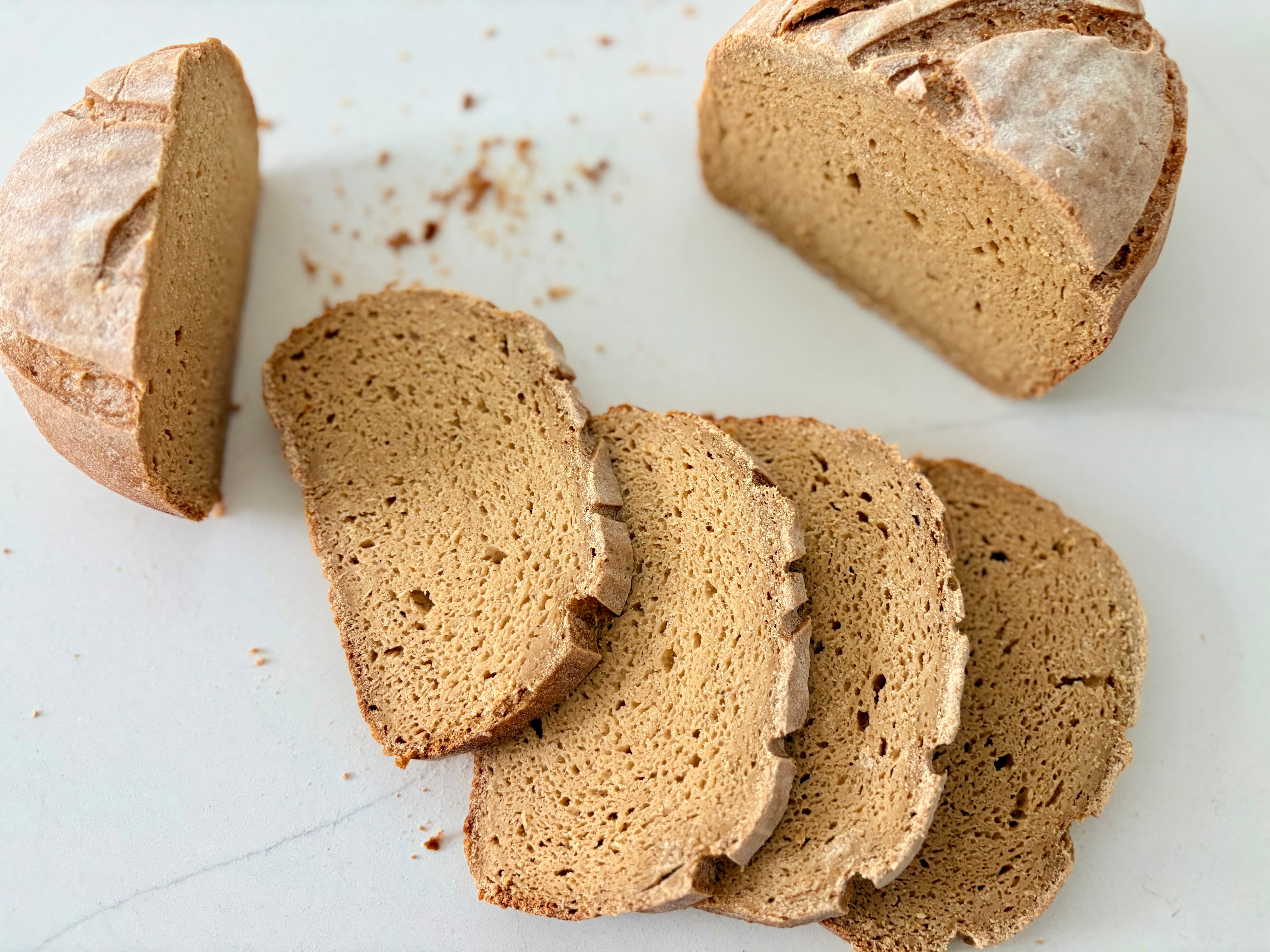 Organic Gluten-Free Chickpea Besan Sourdough Loaf NO YEAST!