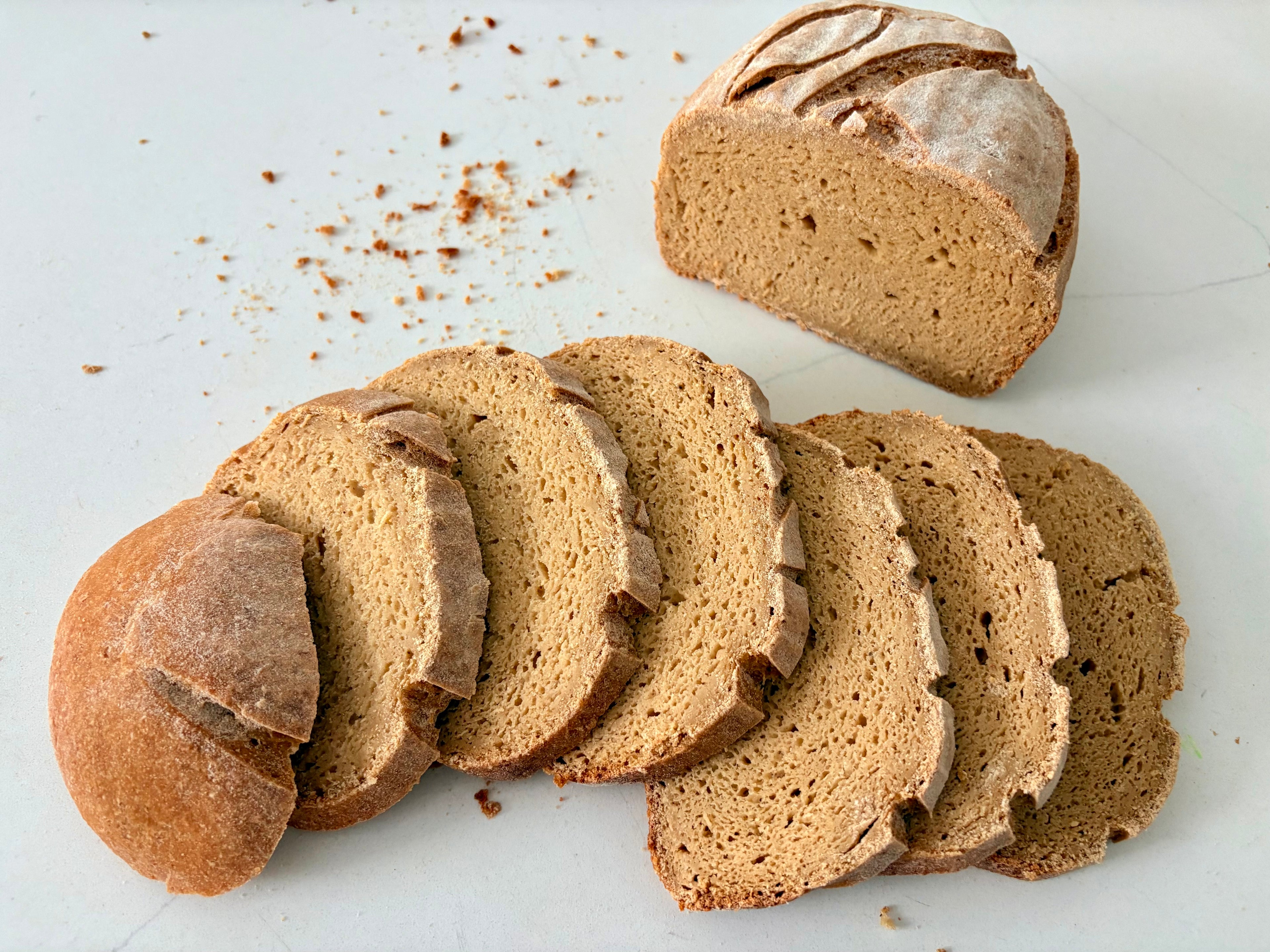 Organic Gluten-Free Chickpea Besan Sourdough Loaf NO YEAST!