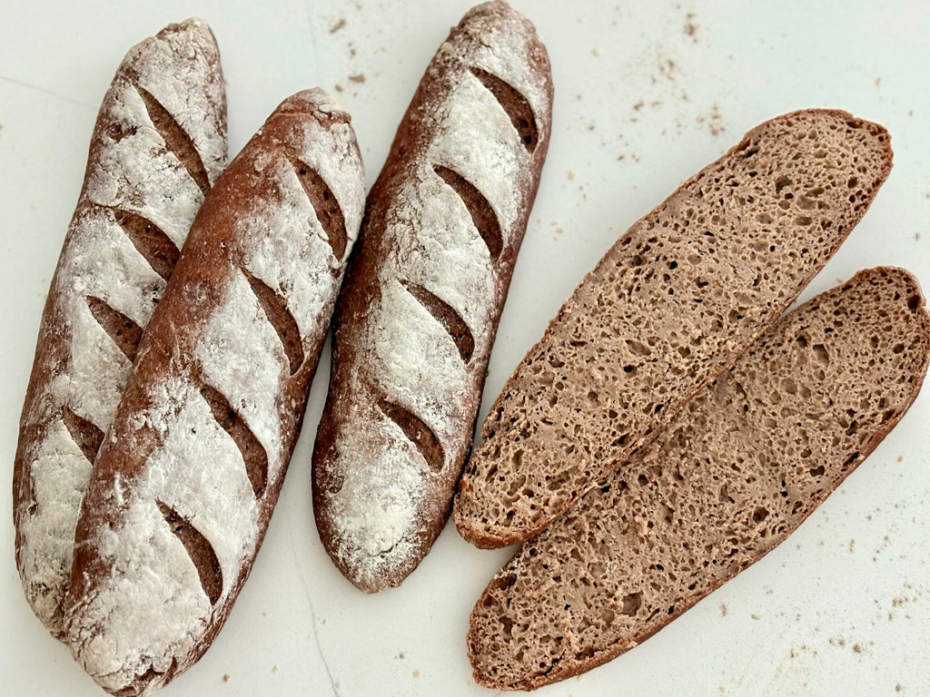 Organic Gluten-Free Sourdough Baguette (NO YEAST!)