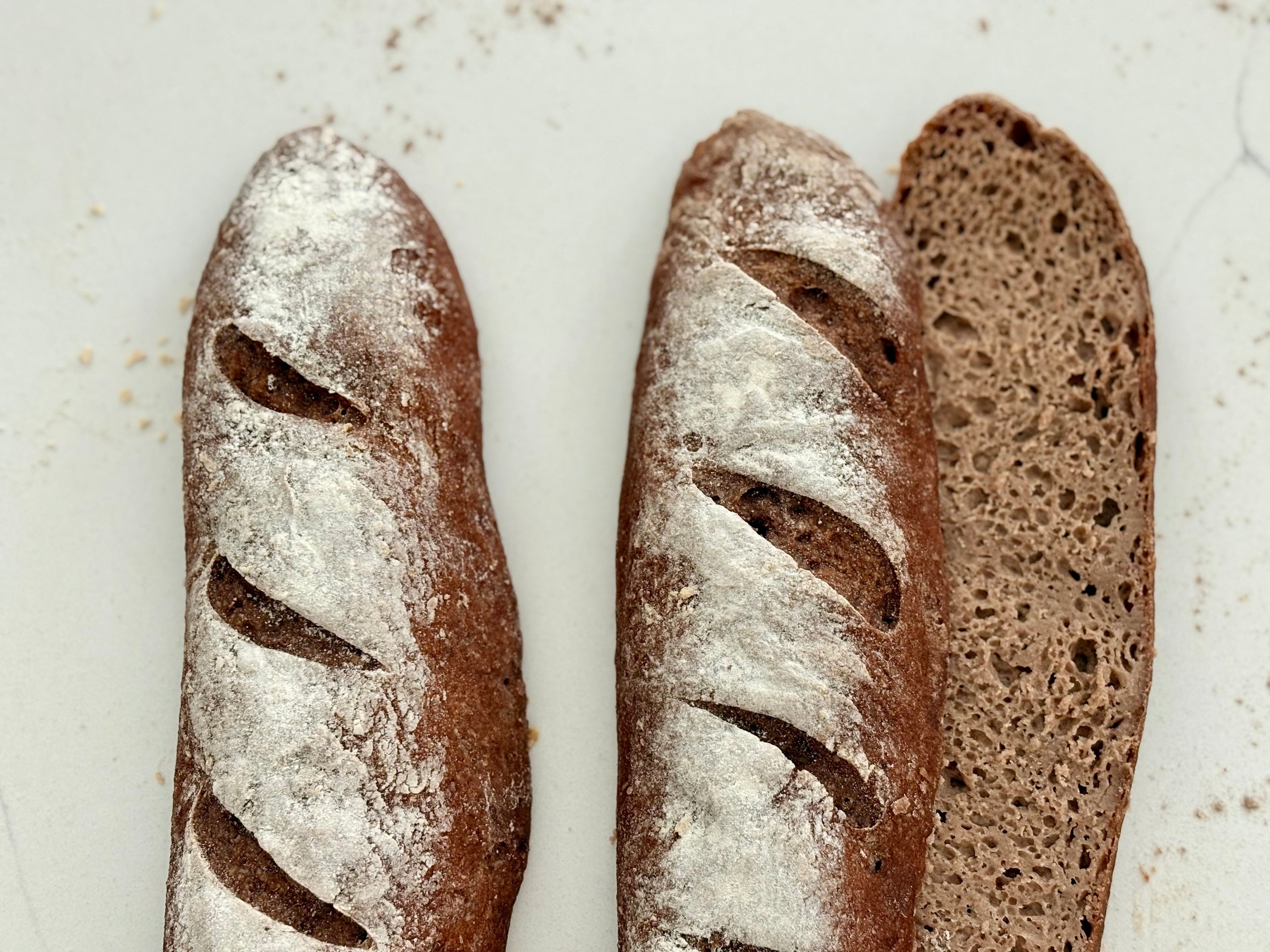 Organic Gluten-Free Sourdough Baguette (NO YEAST!)