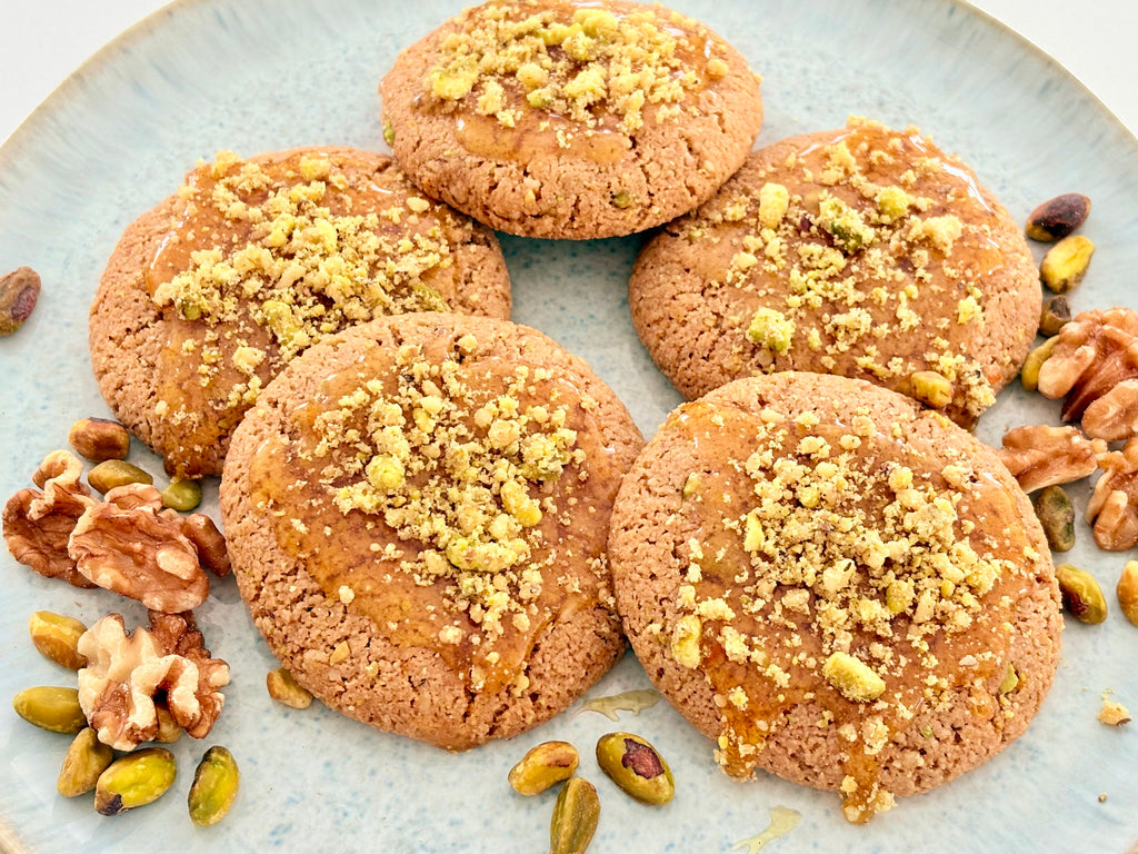 Organic Gluten-Free Baklava Honey Cookies (NO YEAST!)