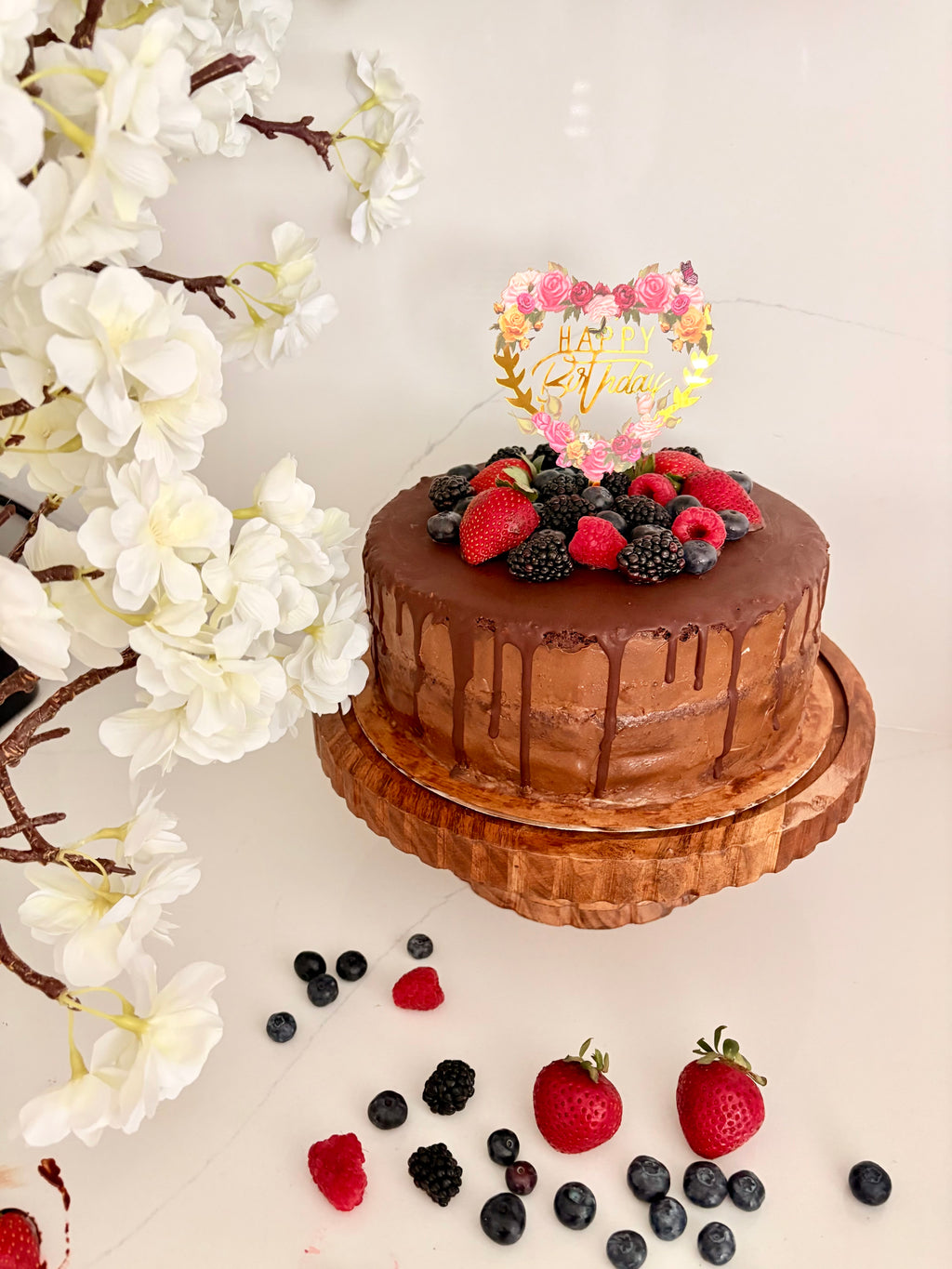 Organic Gluten-Free Chocolate Brownie Caramel Cake (NO YEAST!)
