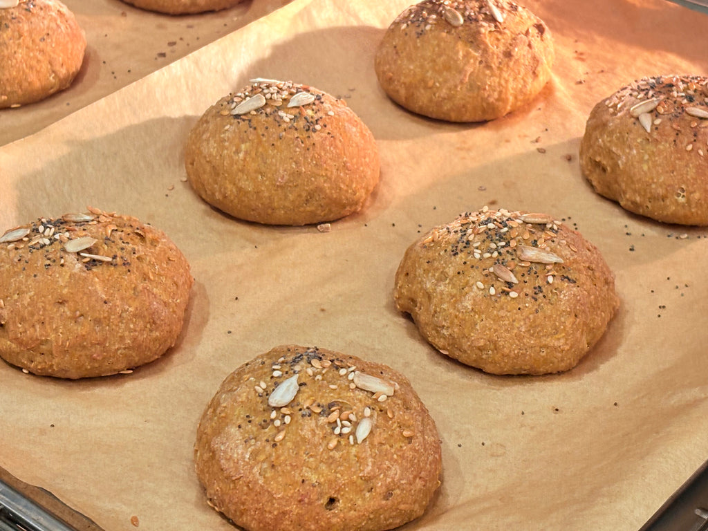 Organic Gluten-Free Sourdough Carrot Flax Muffins (NO YEAST!)