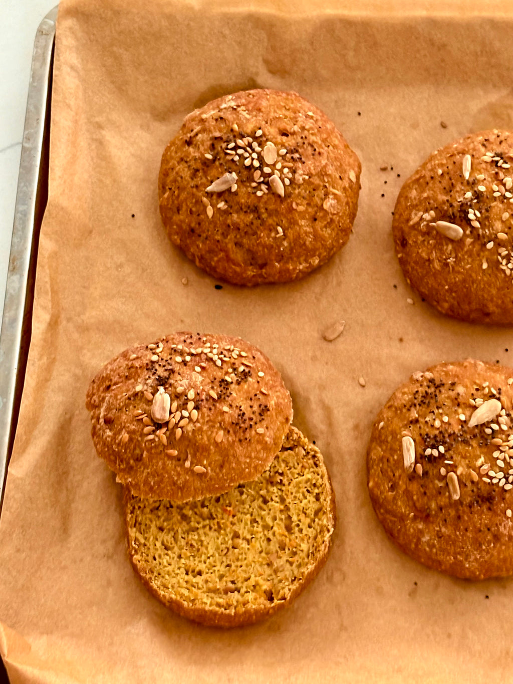 Organic Gluten-Free Sourdough Carrot Flax Muffins (NO YEAST!)