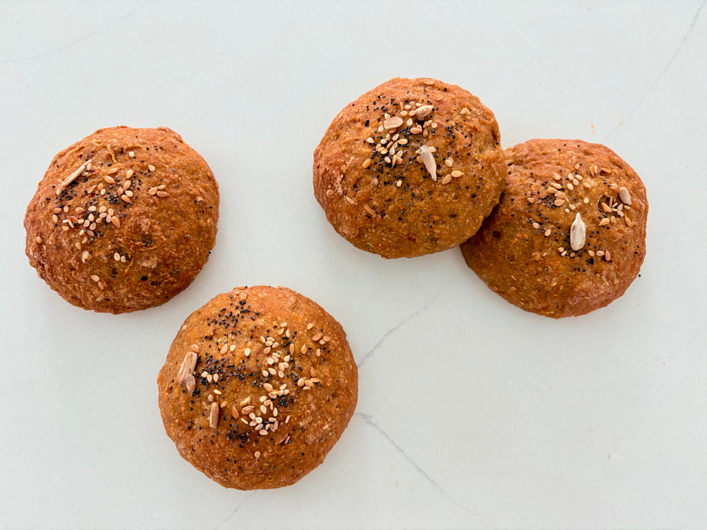 Organic Gluten-Free Sourdough Carrot Flax Muffins (NO YEAST!)