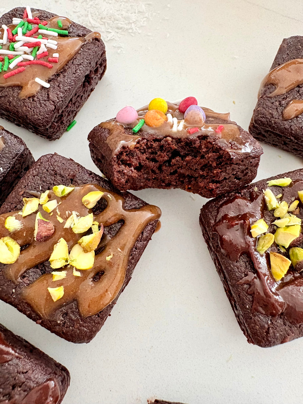 Organic Gluten-Free Brownies with Toppings (NO YEAST!)