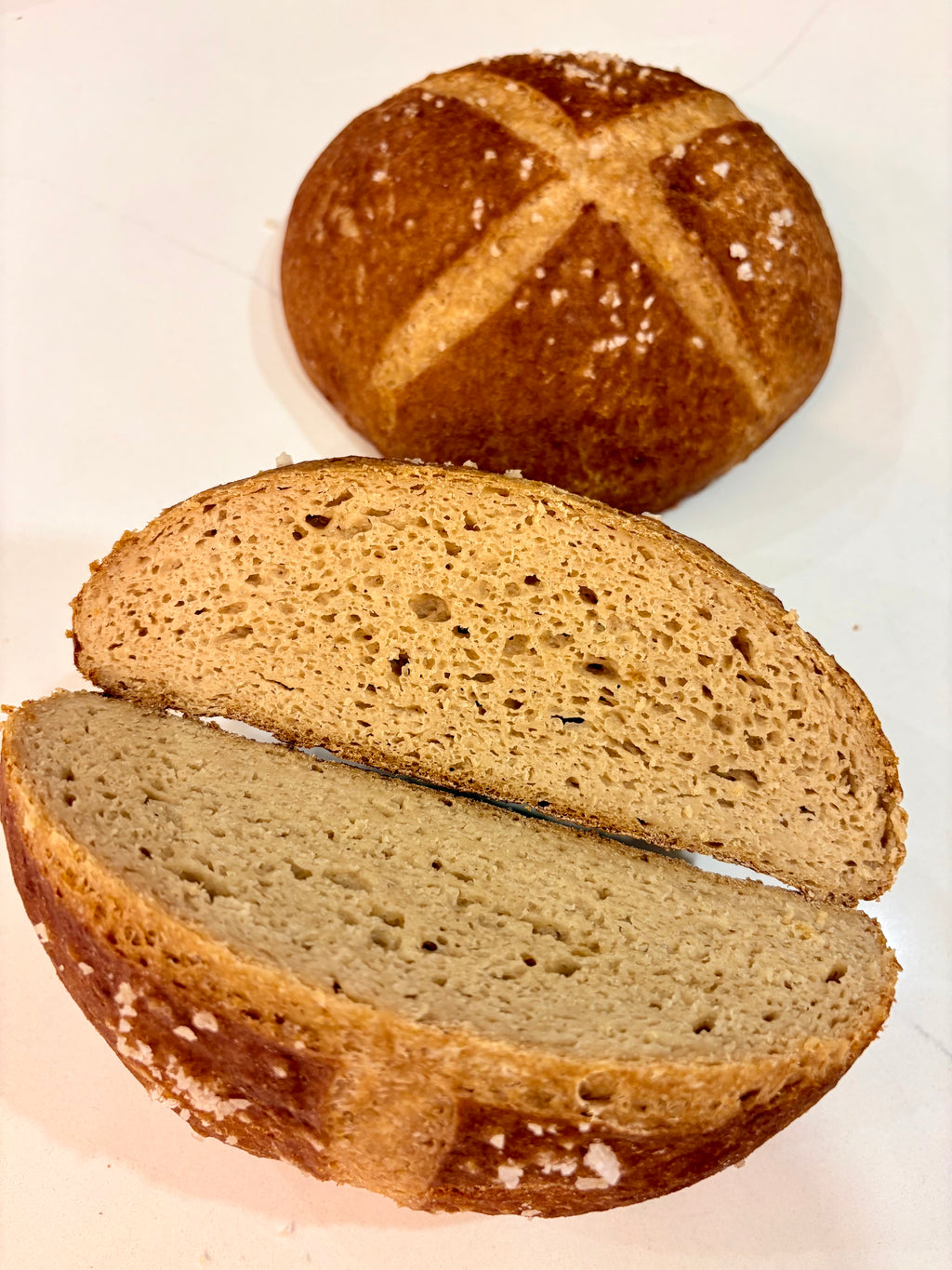 Organic Gluten-Free Sourdough Pretzel Bread (NO YEAST!)