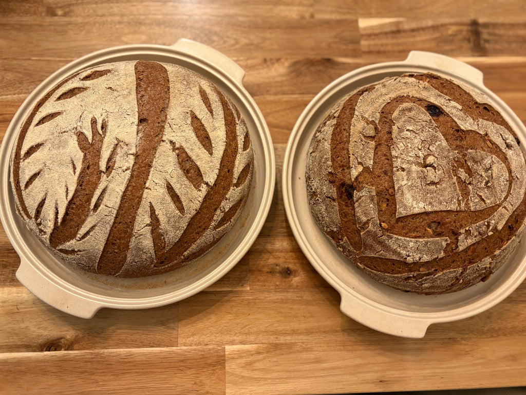 Pan de masa madre orgánico sin gluten con frutas y frutos secos (¡SIN LEVADURA!)